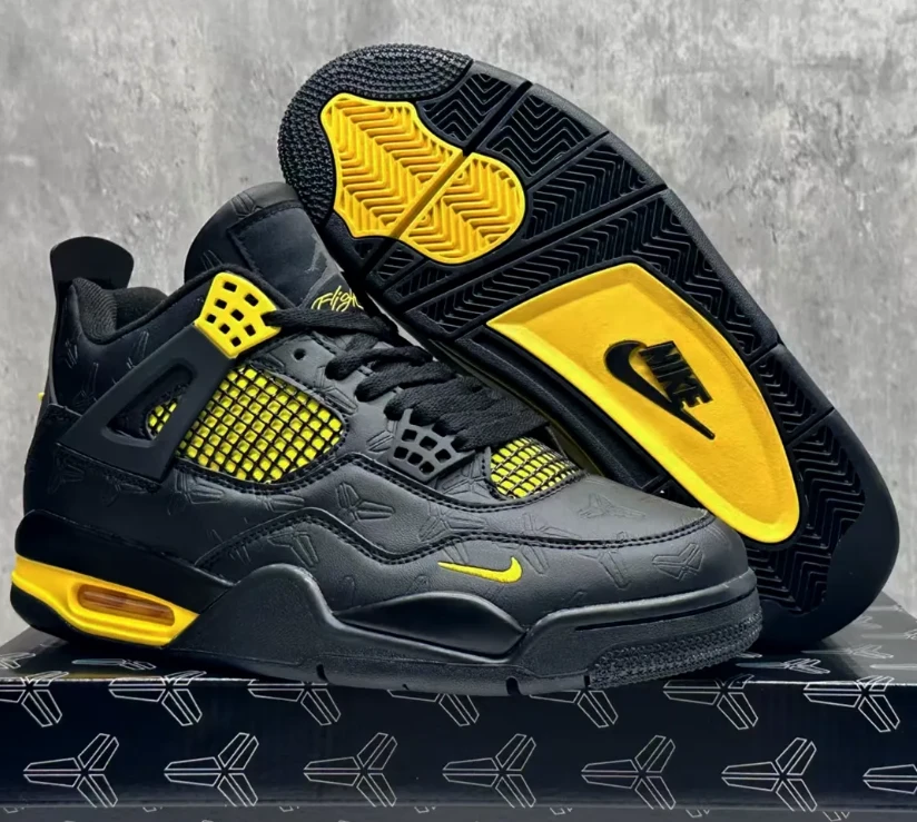 Nigel Sylvester x Kobe Bryant x Air Jordan 4 Thunder Shoes Sneakers by Air Jordan