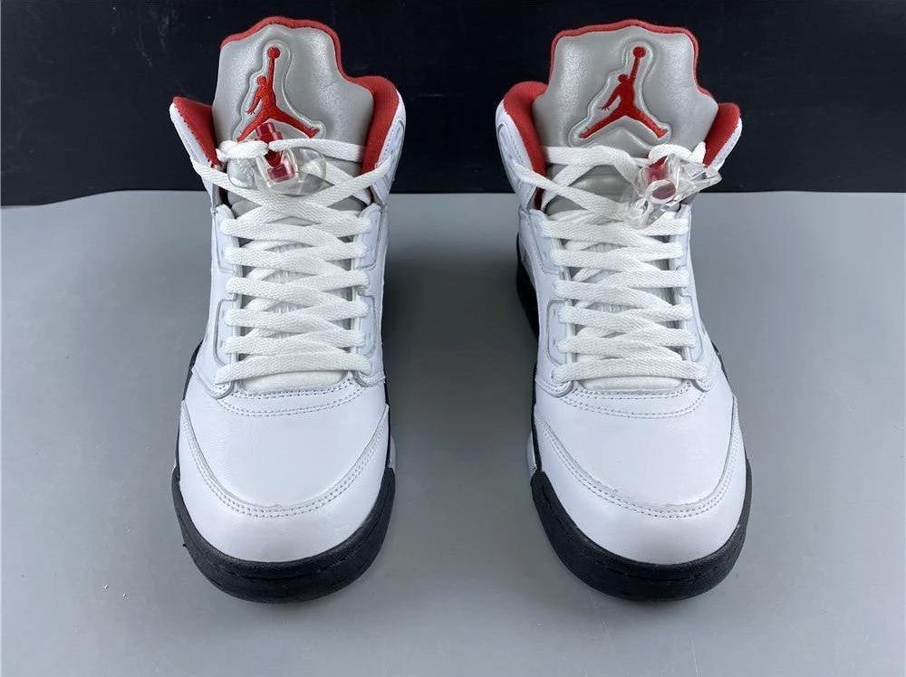 Air Jordan 5 Fire Red Silver Tongue (2020) Shoes Sneakers by Air Jordan