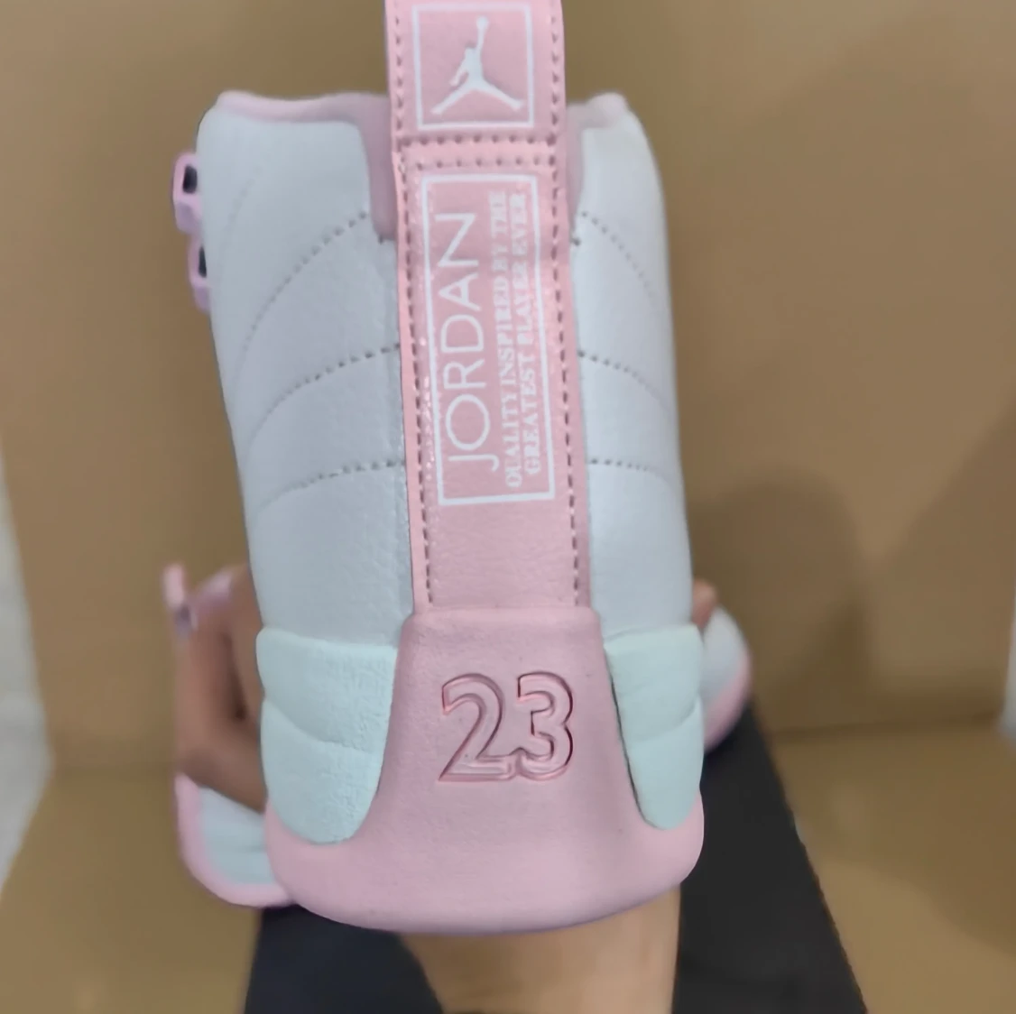Air Jordan 12 White Pearl Pink Shoes Sneakers by Air Jordan