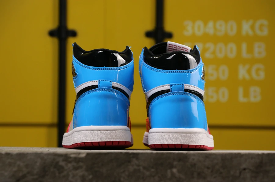 Air Jordan 1 High Fearless Chicago Unc Red White Blue USA by Air Jordan