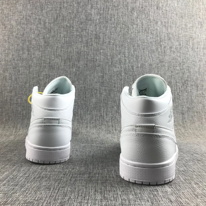 Air Jordan 1 Mid Triple White by Air Jordan