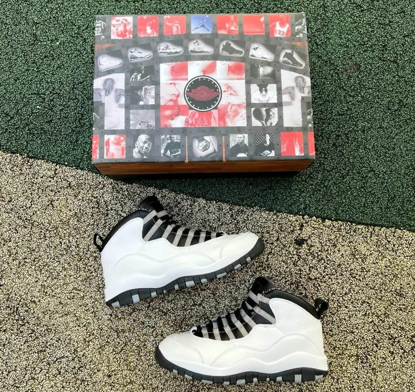 Air Jordan 10 Retro Steel Shoes Sneakers by Air Jordan