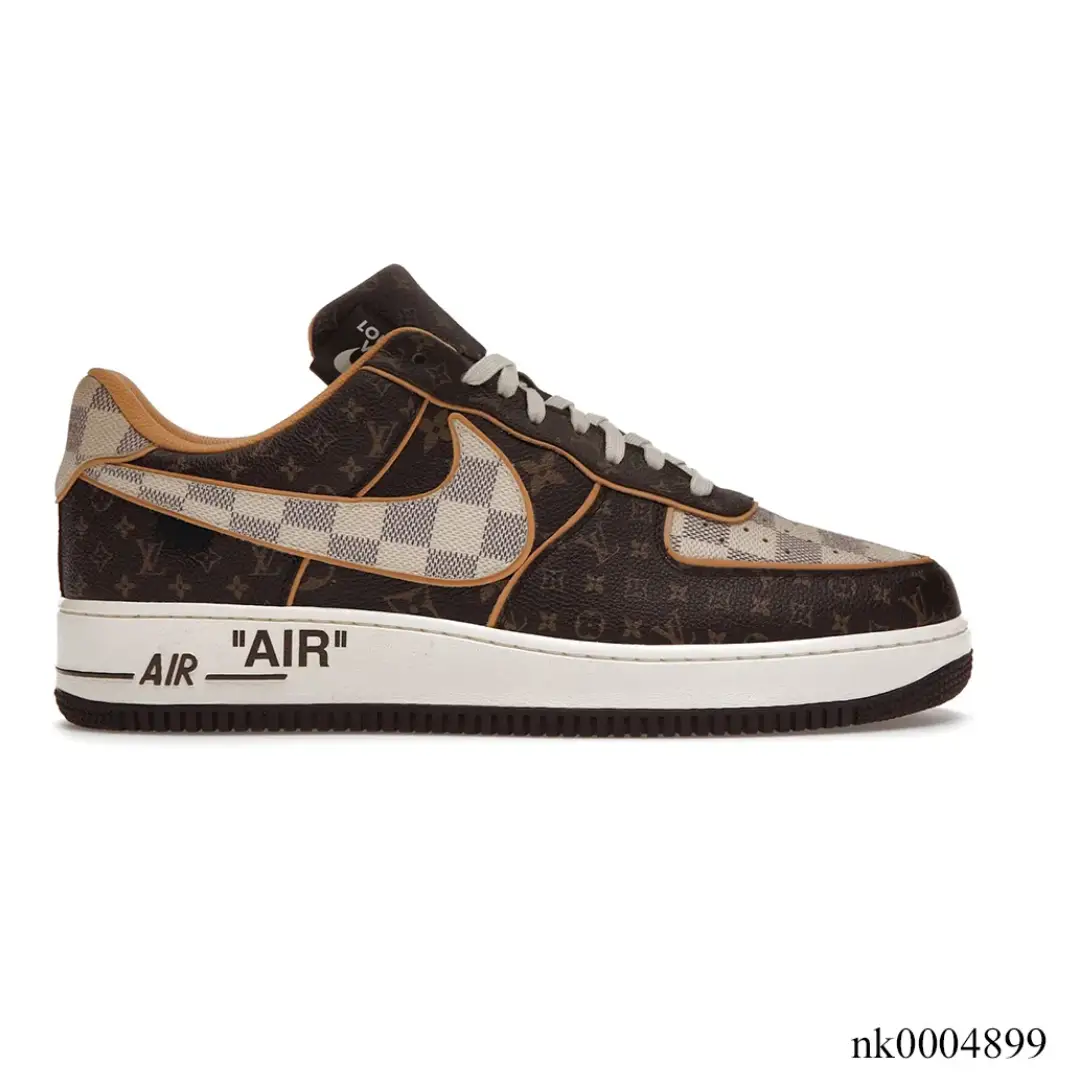 LV x Air Force 1 Low Brown Shoes Sneakers by Air Jordan