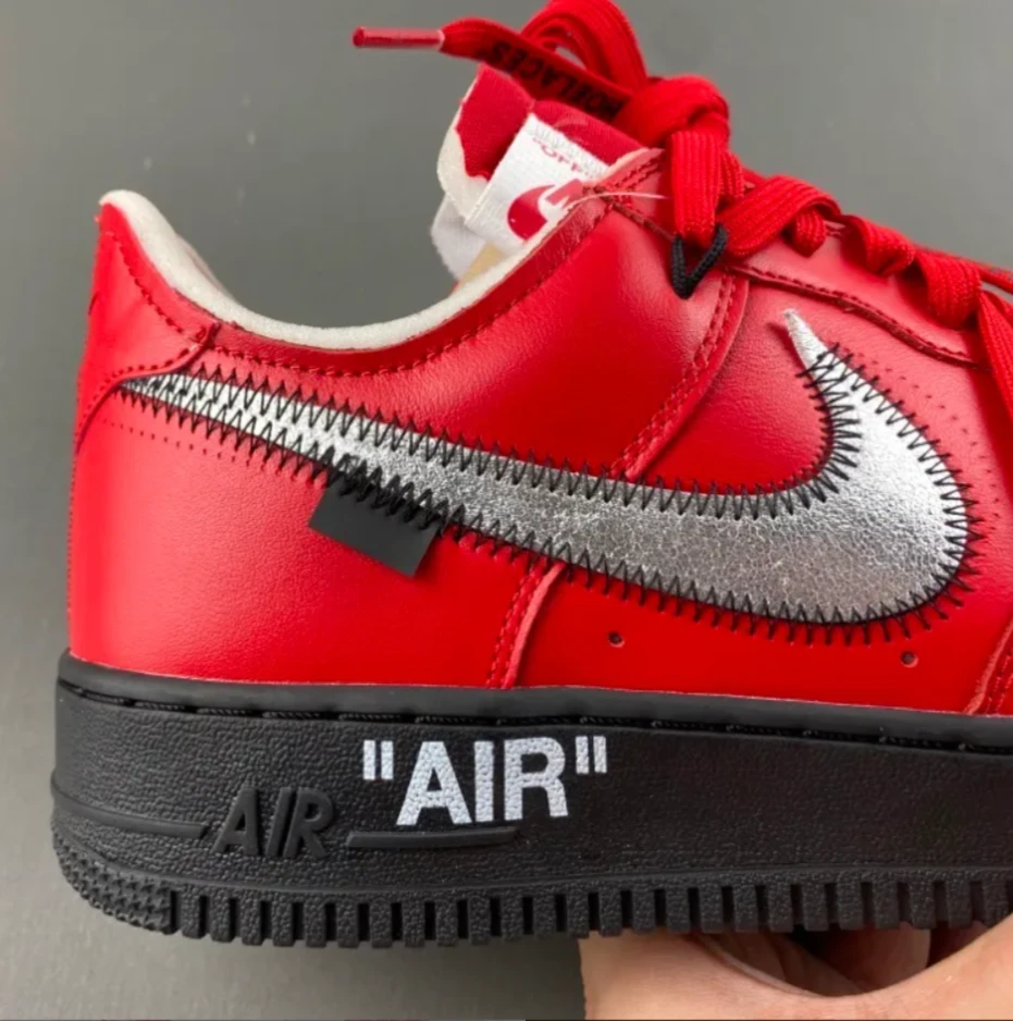 OW x Air Force 1 Low Crimson Sample Shoes Sneaker by Air Jordan