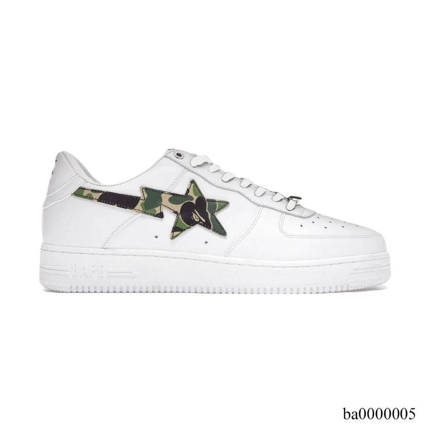 Bape Sta ABC Camo White Green Shoes Sneakers by Air Jordan