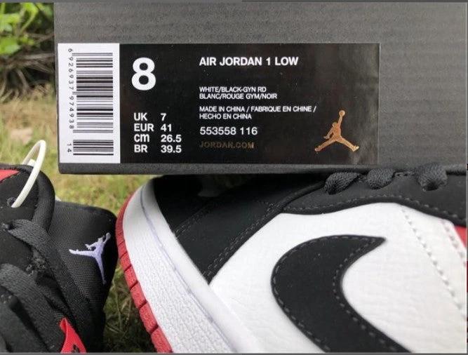 Air Jordan 1 Low Black Toe Shoes Sneakers by Air Jordan