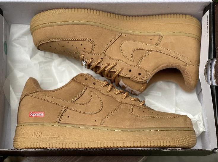 Air Force 1 Low SP Supreme Wheat Shoes Sneakers by Air Jordan