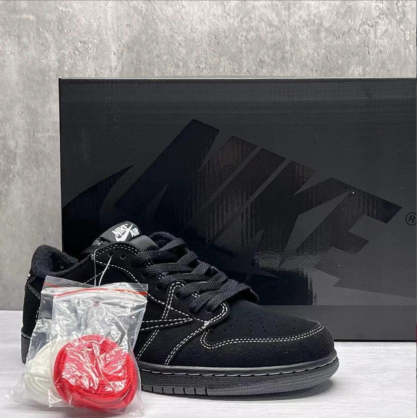 Travis Scott x Air Jordan 1 Low Black Phantom Shoes Sneakers by Air Jordan