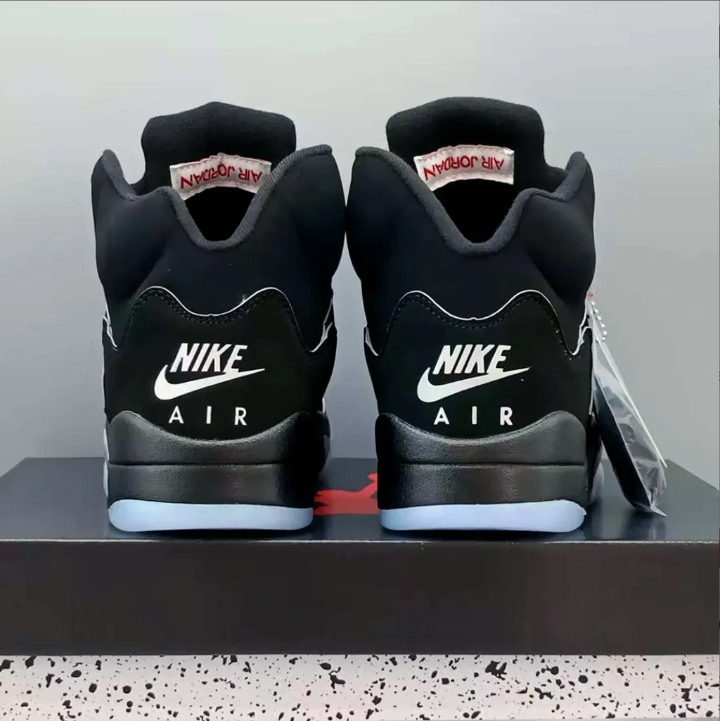 Air Jordan 5 Black Metallic Reimagined Shoes Sneakers by Air Jordan