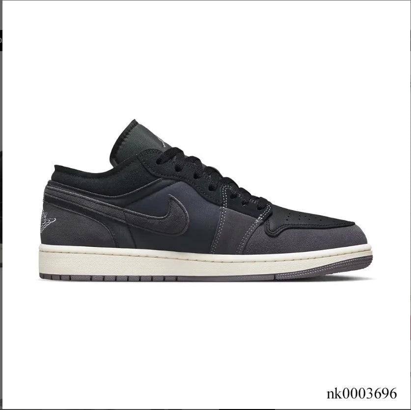Air Jordan 1 Low Craft Inside Out Black Shoes Sneakers by Air Jordan