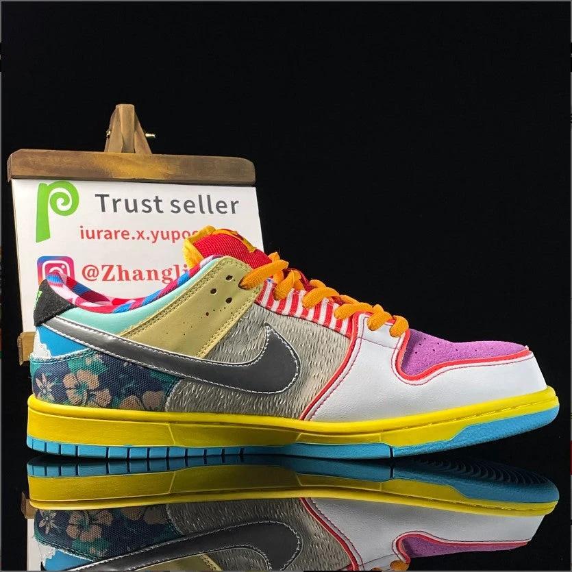 Nike SB Dunk What The Dunk Shoes Sneakers by Air Jordan