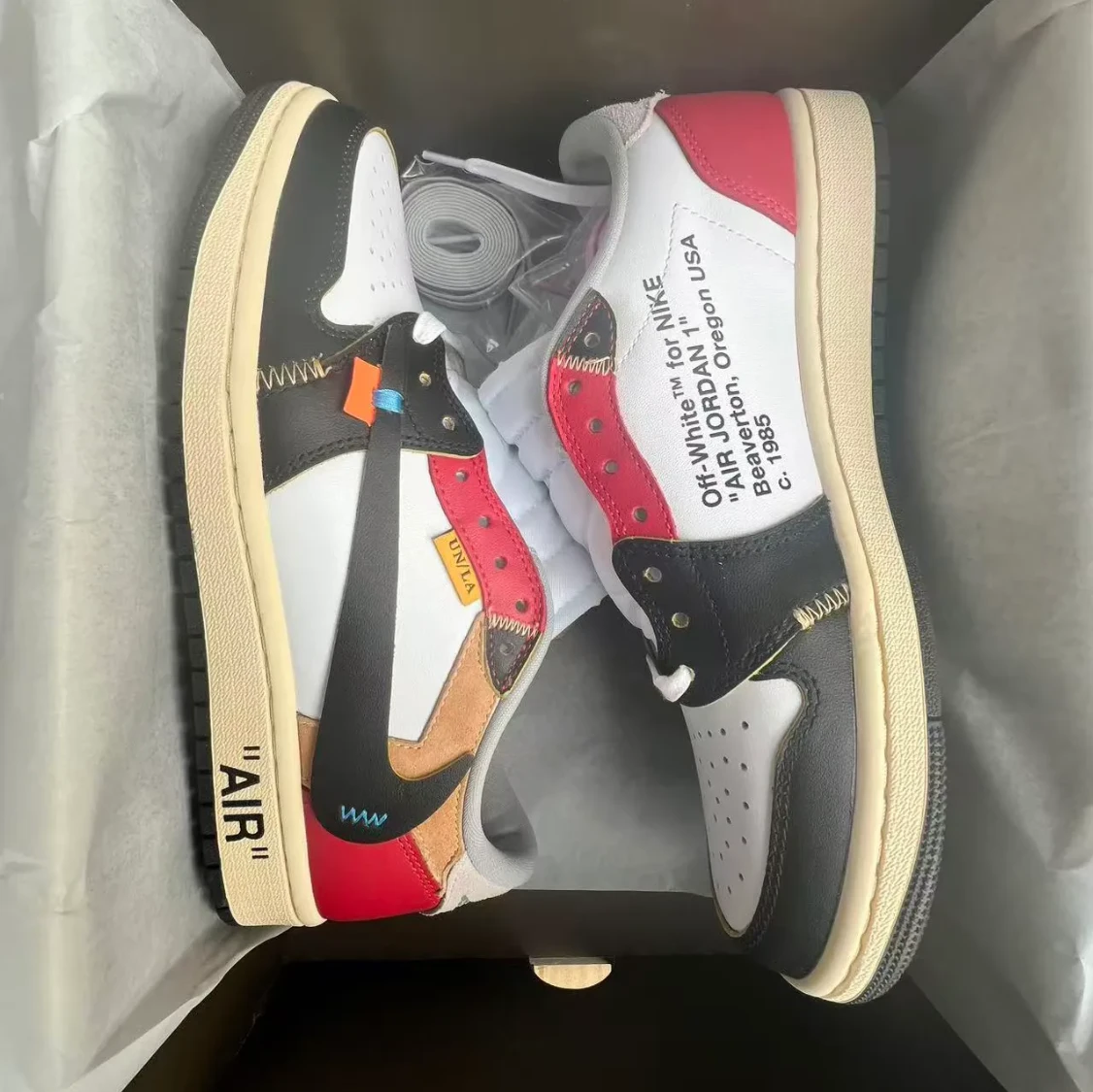 OW x Air Jordan 1 Low OG Goat Lows Shoes Sneakers by Air Jordan