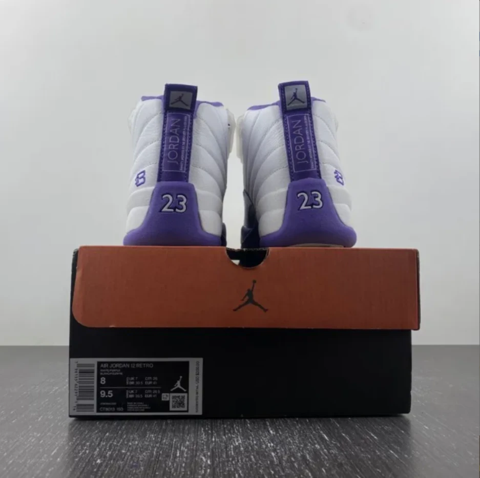 Air Jordan 12 White Field Purple Shoes Sneakers by Air Jordan