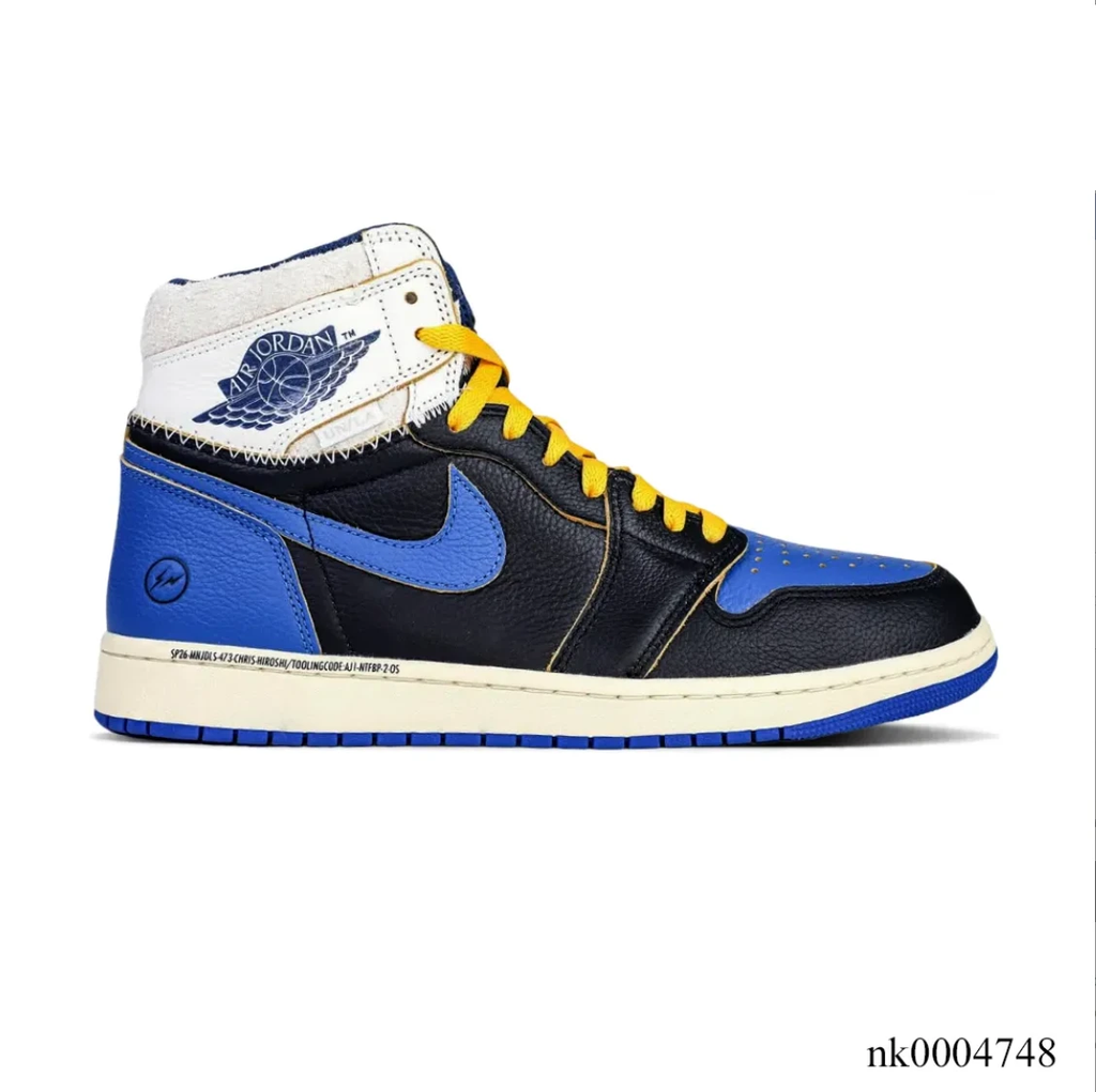 Fragment x Union LA x Air Jordan 1 High OG Sport Royal Shoes Sneakers by Air Jordan
