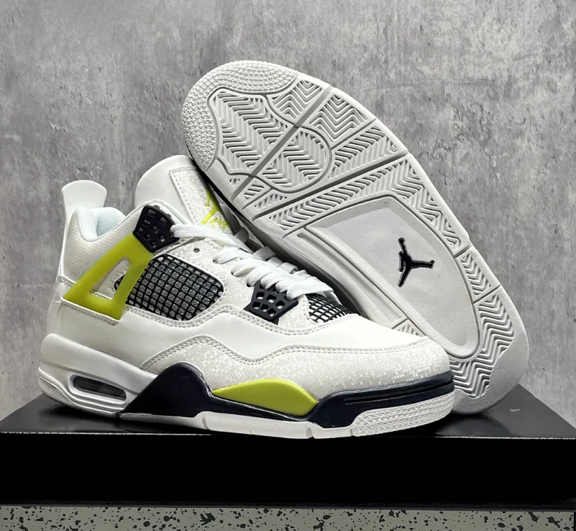 Air Jordan 4 Light Lemon Twist Shoes Sneakers by Air Jordan