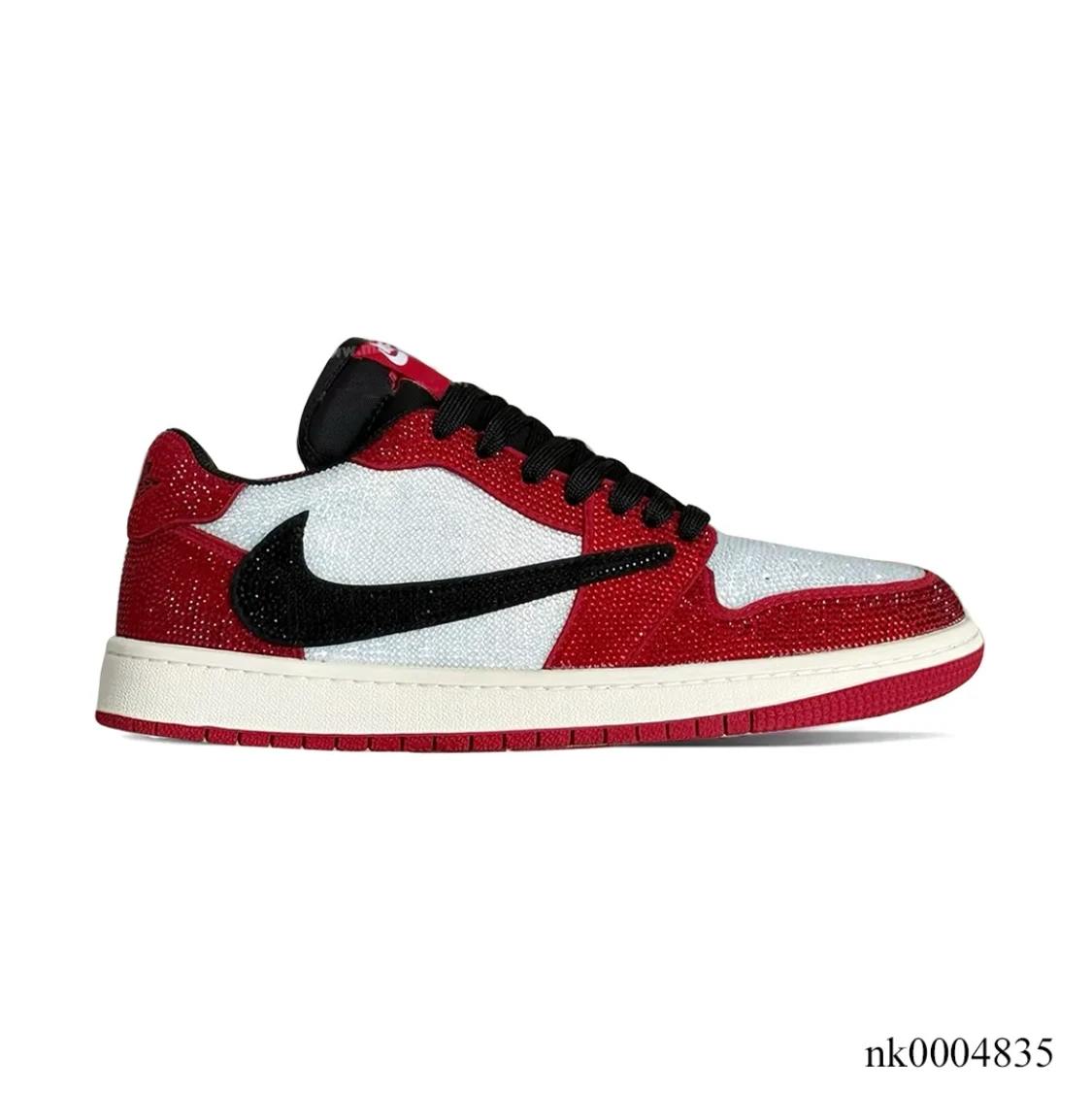 Air Jordan 1 Low Chicago Crystal Shoes Sneakers by Air Jordan