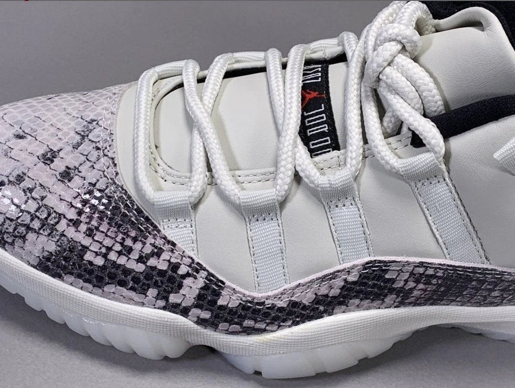 Air Jordan 11 Low Snake Light Bone Shoes Sneakers by Air Jordan