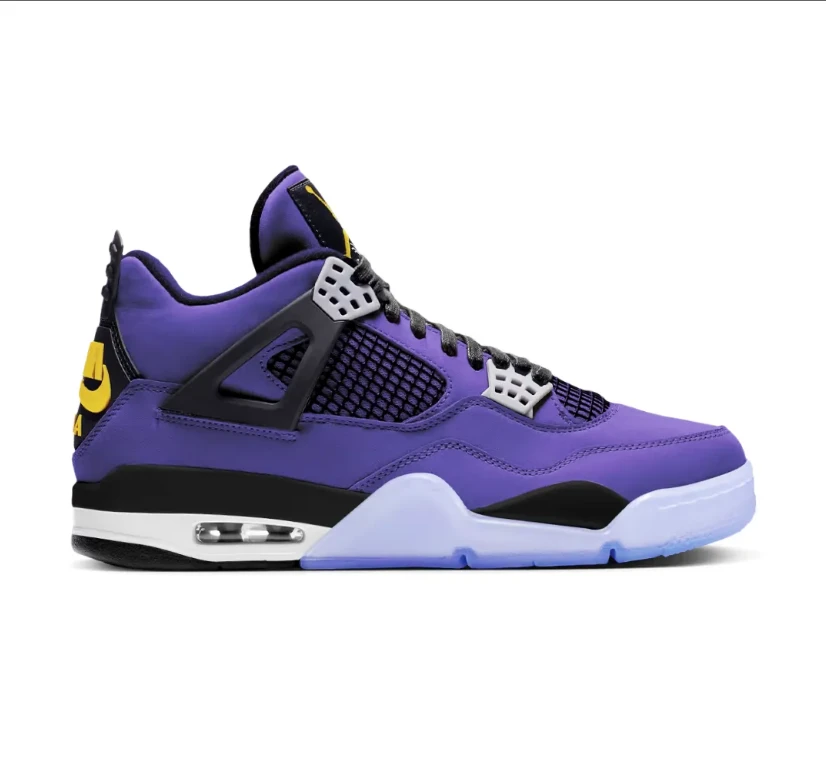 Air Jordan 4 Lakers Shoes Sneakers by Air Jordan
