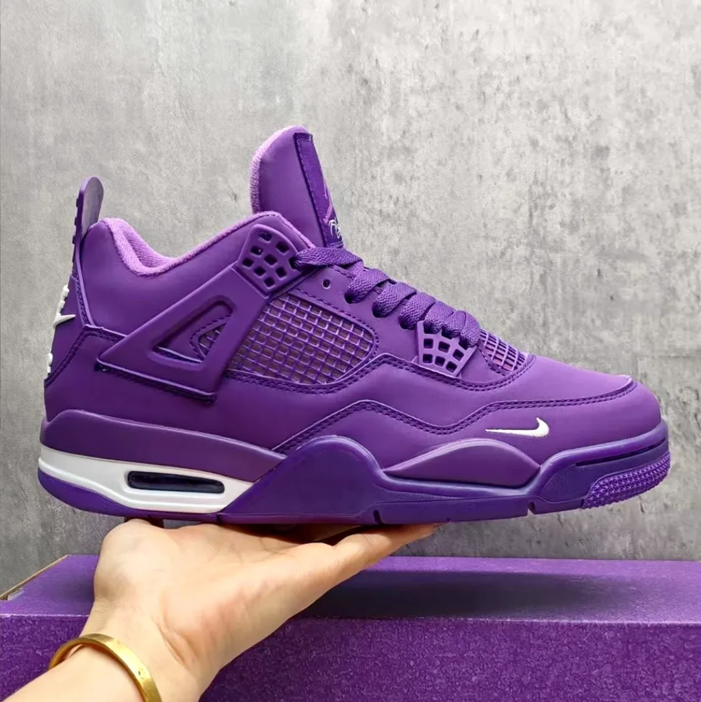 Nigel Sylvester x Air Jordan 4 Purple Shoes Sneakers by Air Jordan