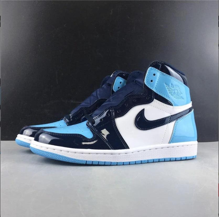 Air Jordan 1 Retro High UNC Patent (W) Shoes Sneakers by Air Jordan