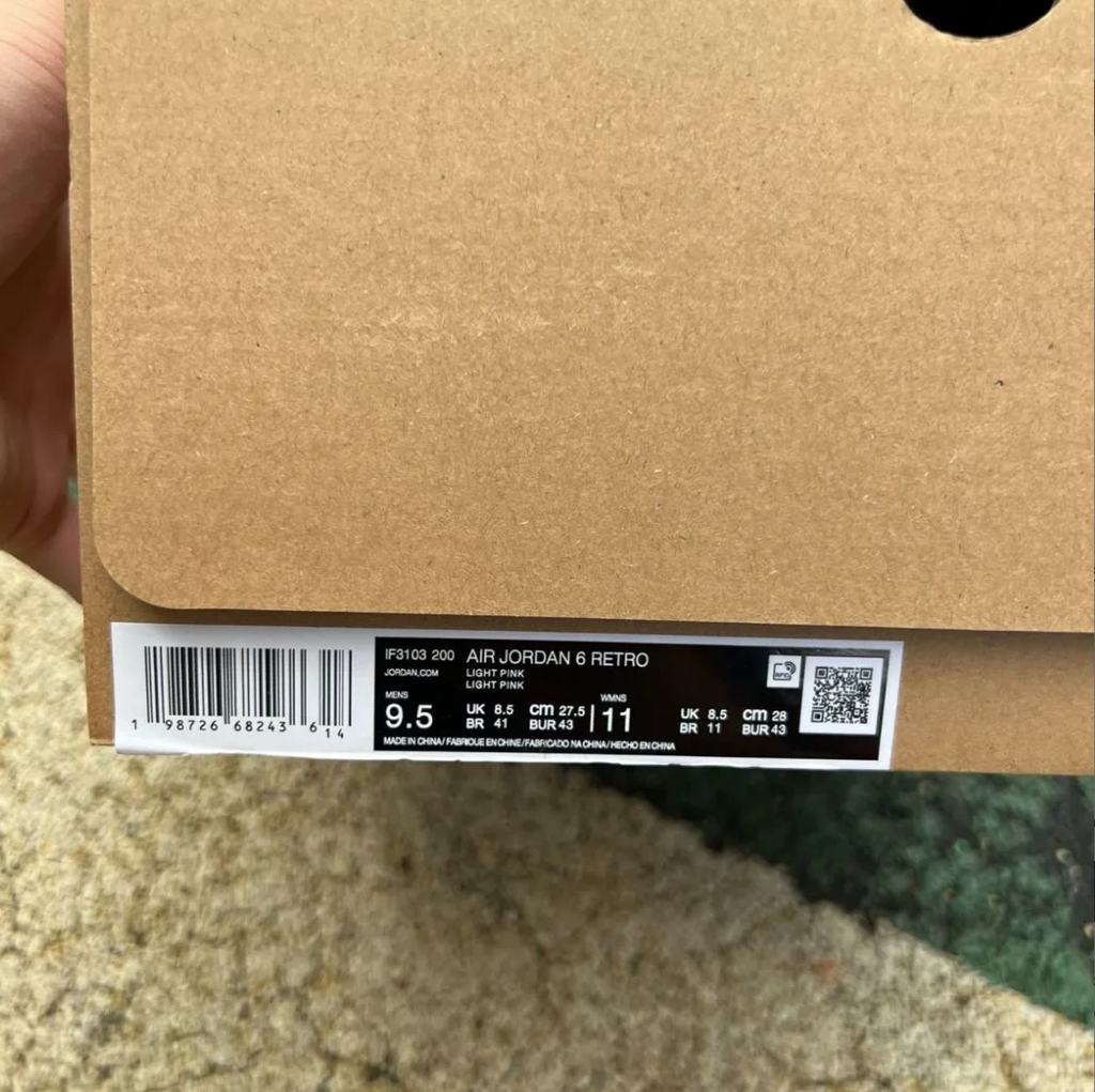 A Ma Maniere x Air Jordan 6 SP Black Smokey Mauve Shoes Sneaker by Air Jordan