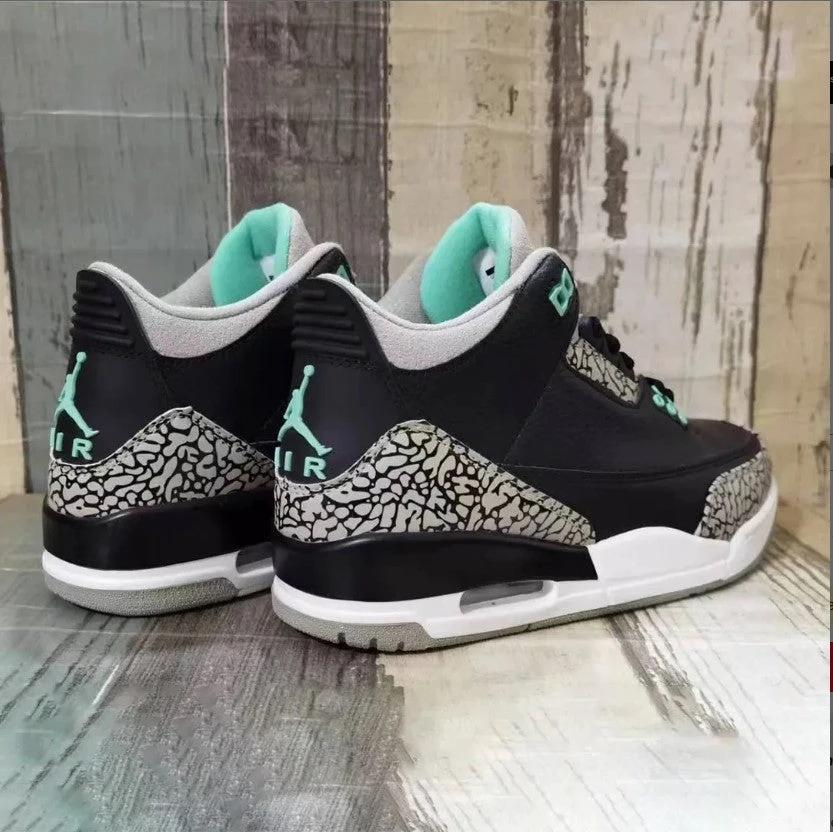 Air Jordan 3 Green Glow Shoes Sneakers by Air Jordan