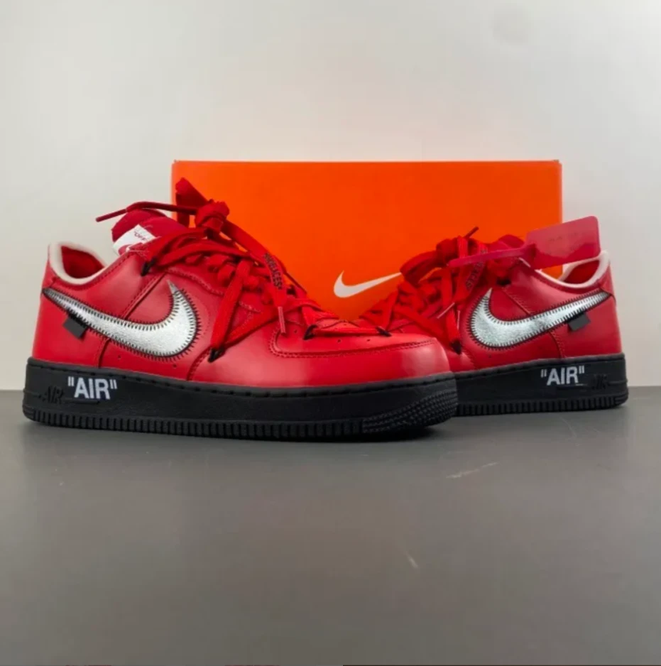 OW x Air Force 1 Low Crimson Sample Shoes Sneaker by Air Jordan