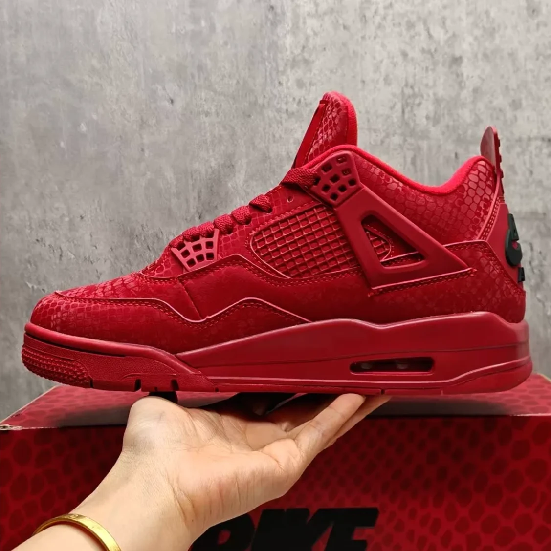 Nigel Sylvester x Air Jordan 4 Red Mamba Shoes Sneakers by Air Jordan