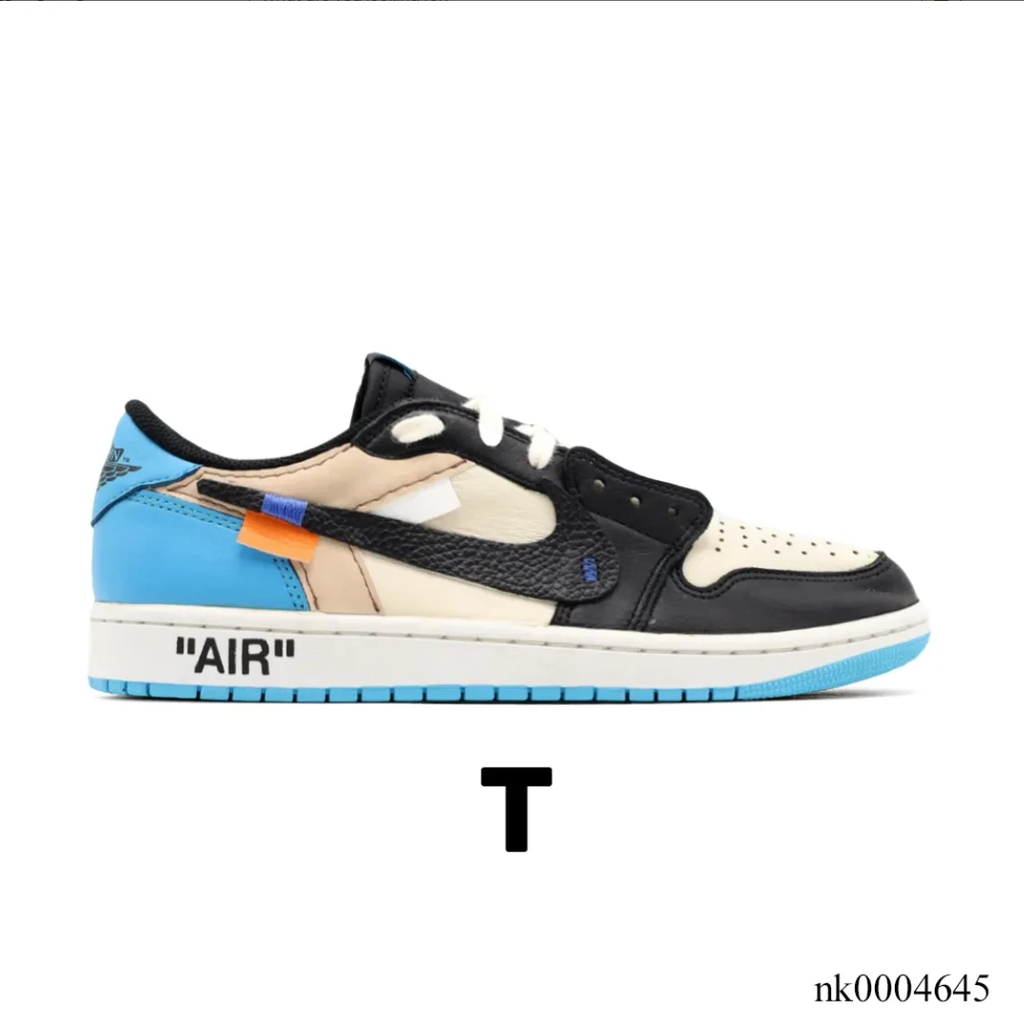 OW x Air Jordan 1 Low OG UNC Shoes Sneakers by Air Jordan