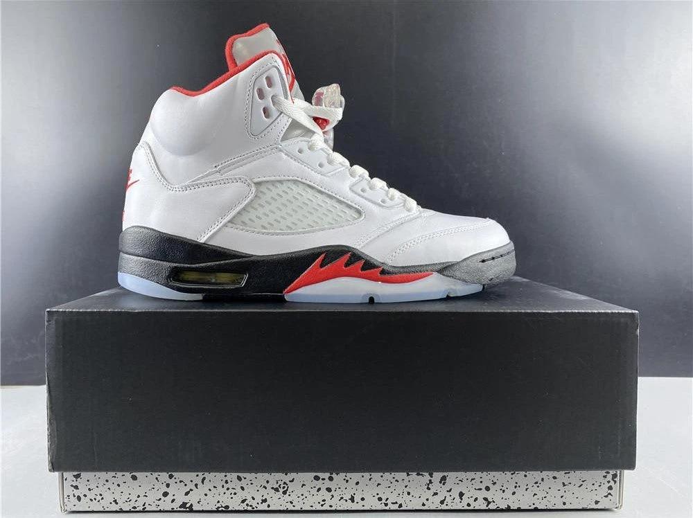 Air Jordan 5 Fire Red Silver Tongue (2020) Shoes Sneakers by Air Jordan