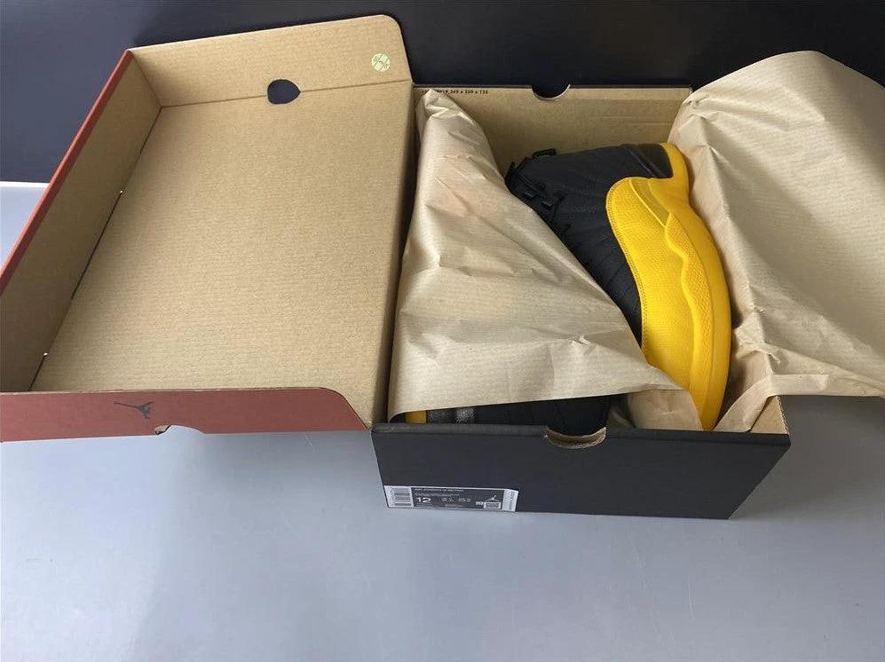 Air Jordan 12 Retro Black University Gold Shoes Sneakers by Air Jordan