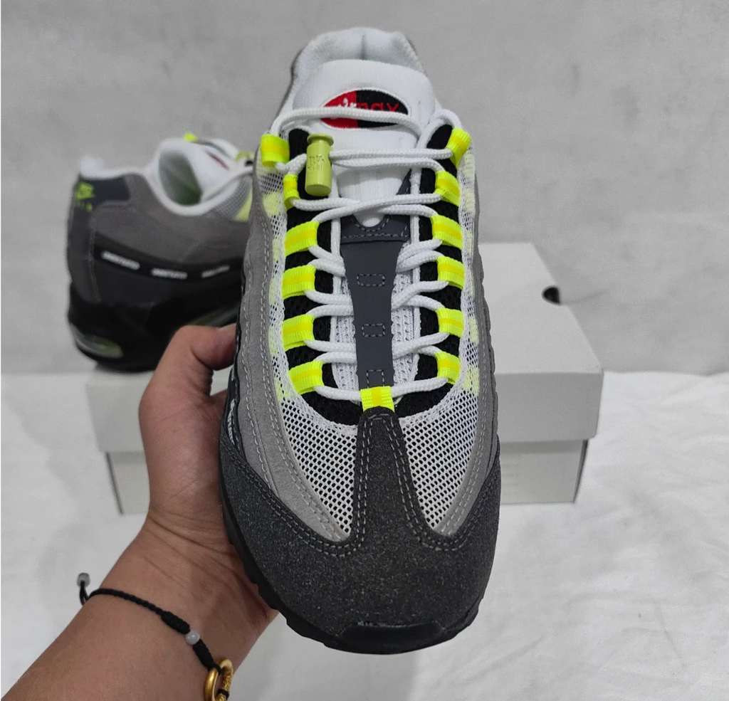 Undefeated x AM 95 Geo NYC Neon Shoes Sneakers by Air Jordan