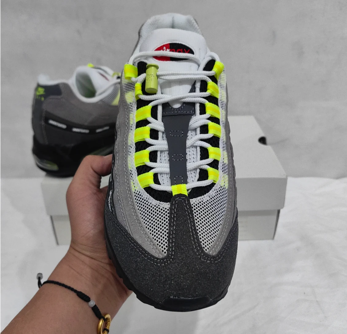 Undefeated x AM 95 Geo NYC Neon Shoes Sneakers by Air Jordan