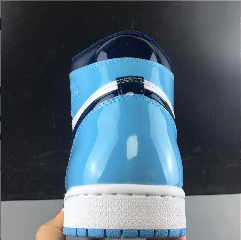 Air Jordan 1 Retro High UNC Patent Shoes Sneakers by Air Jordan