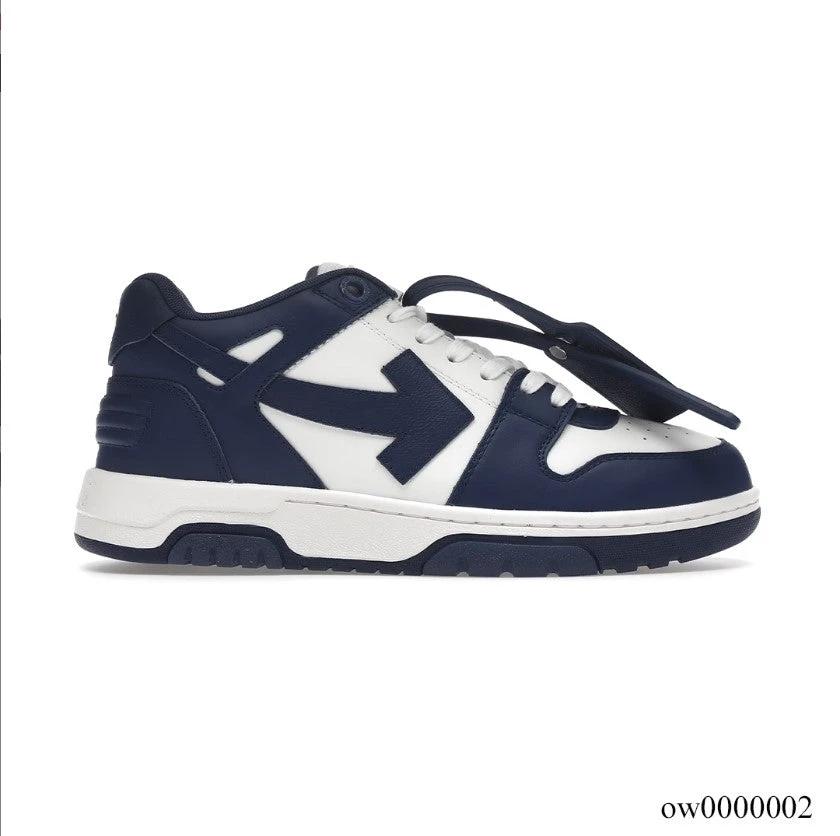 OFF-WHITE Out Of Office OOO Low Tops Dark Blue White Shoes Sneakers by Air Jordan