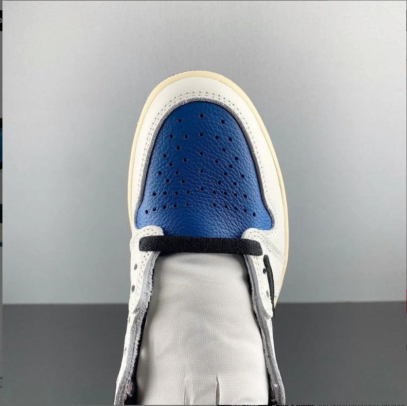 Travis Scott x Fragment x AJ 1 High “Military Blue” Shoes Sneakers by Air Jordan