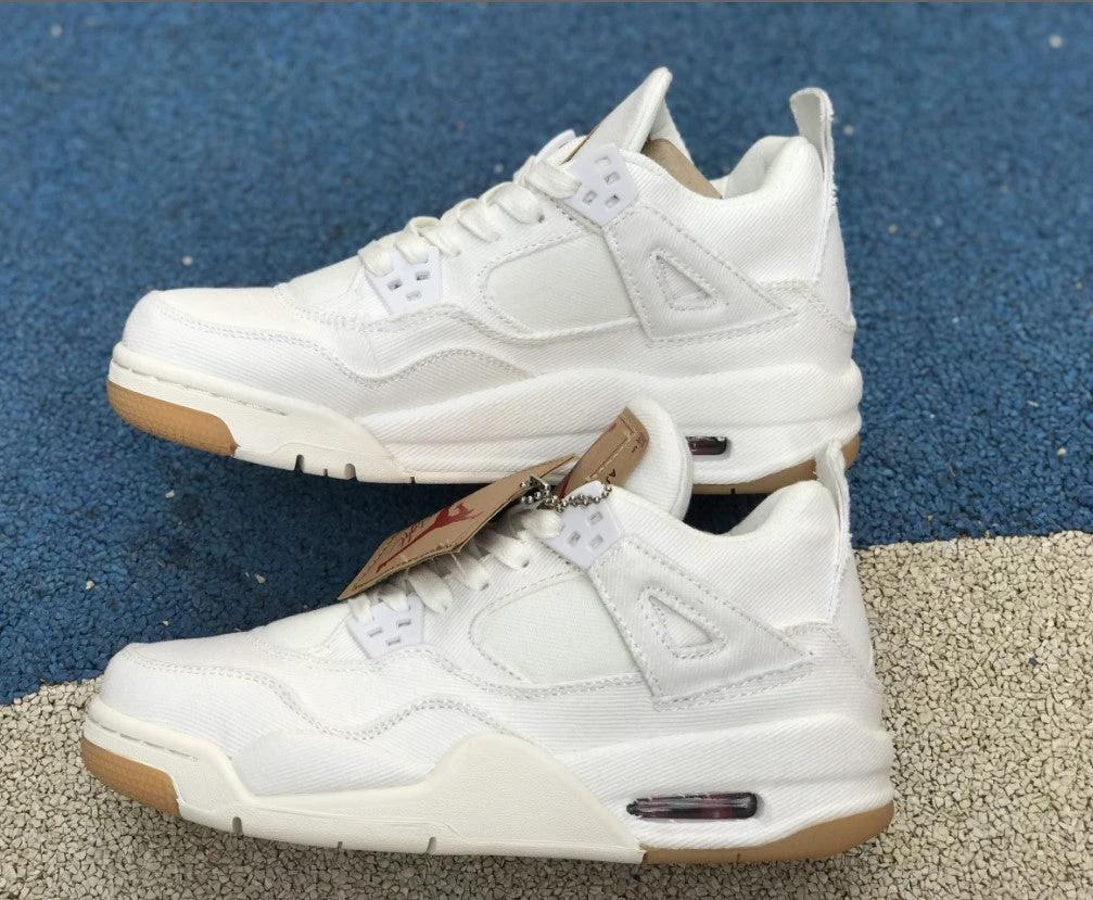 Air Jordan 4 Retro Levi’s White (Levi’s Tag) Shoes by Air Jordan