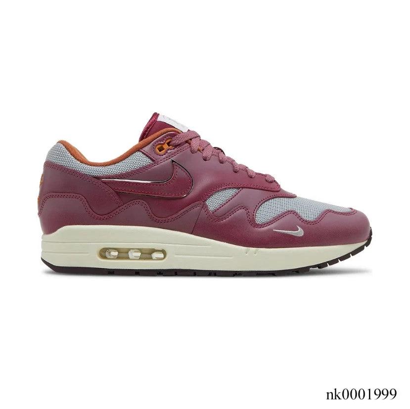 Patta x Air Max 1 Rush Maroon Shoes Sneakers by Air Jordan