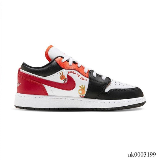 Air Jordan1 Low Flaming Swoosh Shoes Sneakers by Air Jordan