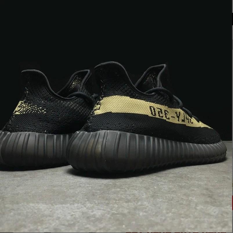 Yeezy Boost 350 V2 Core Black Green Shoes Sneakers by Air Jordan