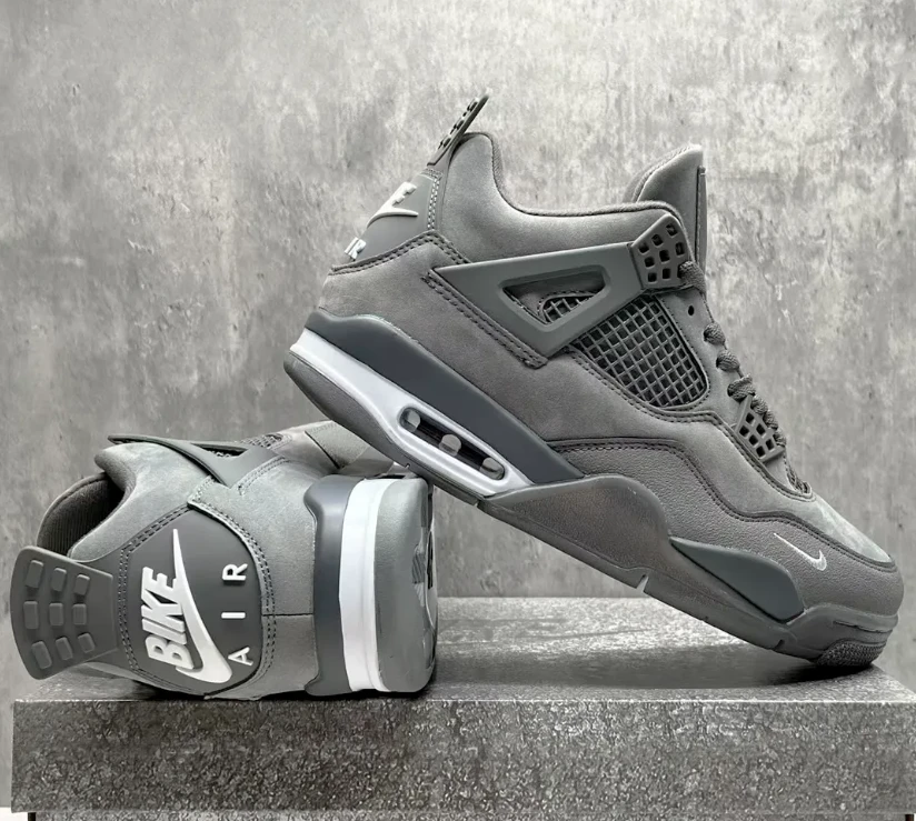 Nigel Sylvester x Air Jordan 4 Wolf Grey Shoes Sneakers by Air Jordan