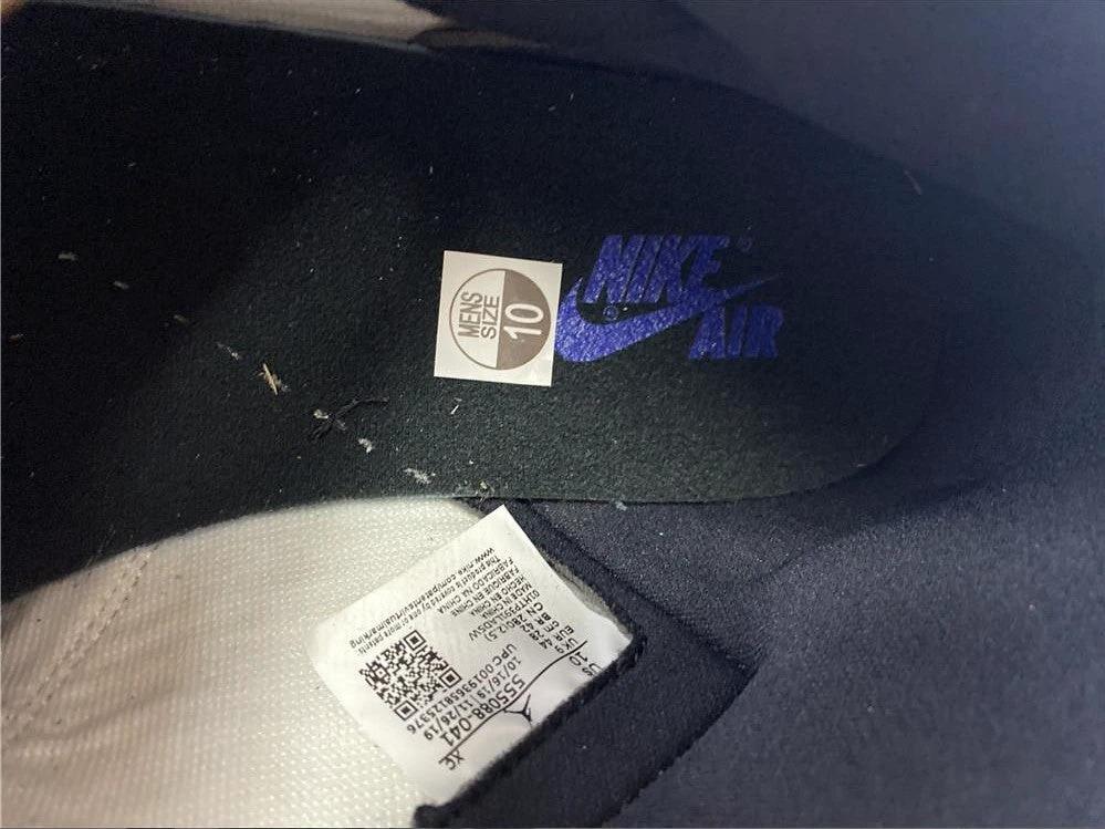 Air Jordan 1 Retro High Black Game Royal Shoes Sneakers by Air Jordan