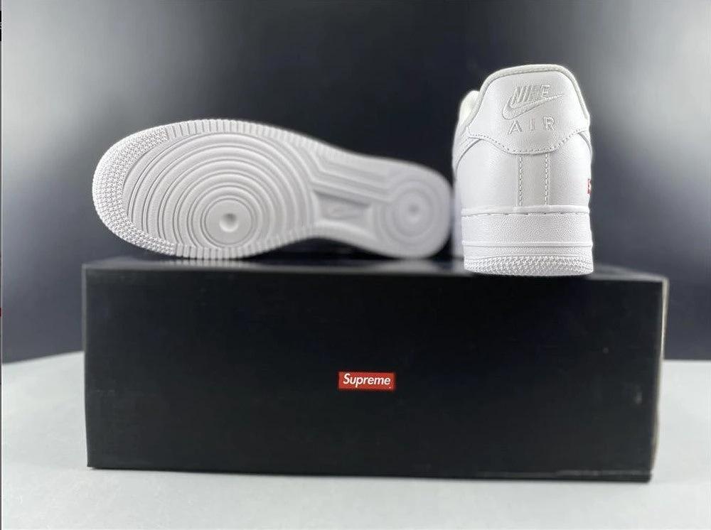 Air Force 1 Low Supreme White Shoes Sneakers by Air Jordan