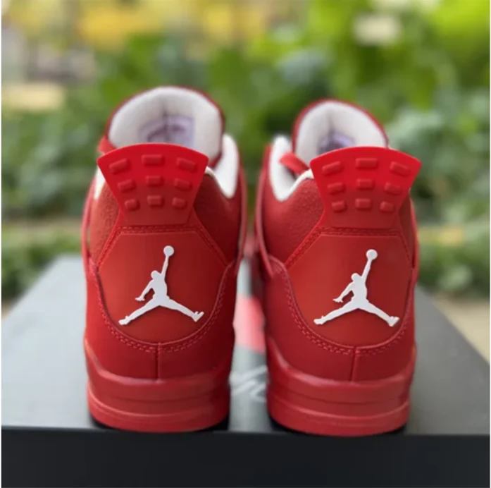 Air Jordan 4 Triple Red Shoes Sneakers by Air Jordan