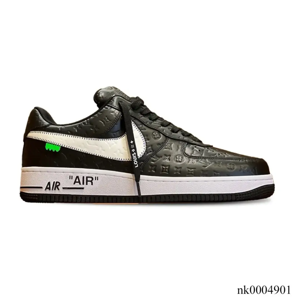 LV x Air Force 1 Friends and Family Black Shoes Sneakers by Air Jordan