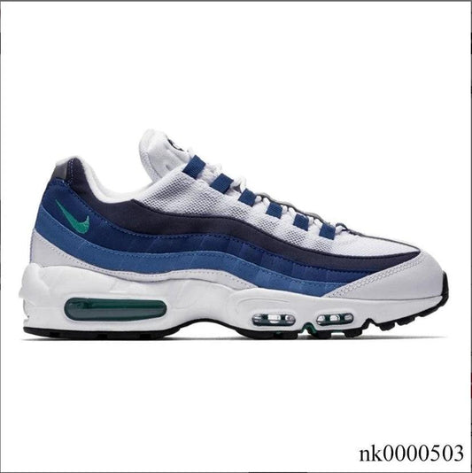 Air Max 95 White Slate Blue Shoes Sneakers by Air Jordan