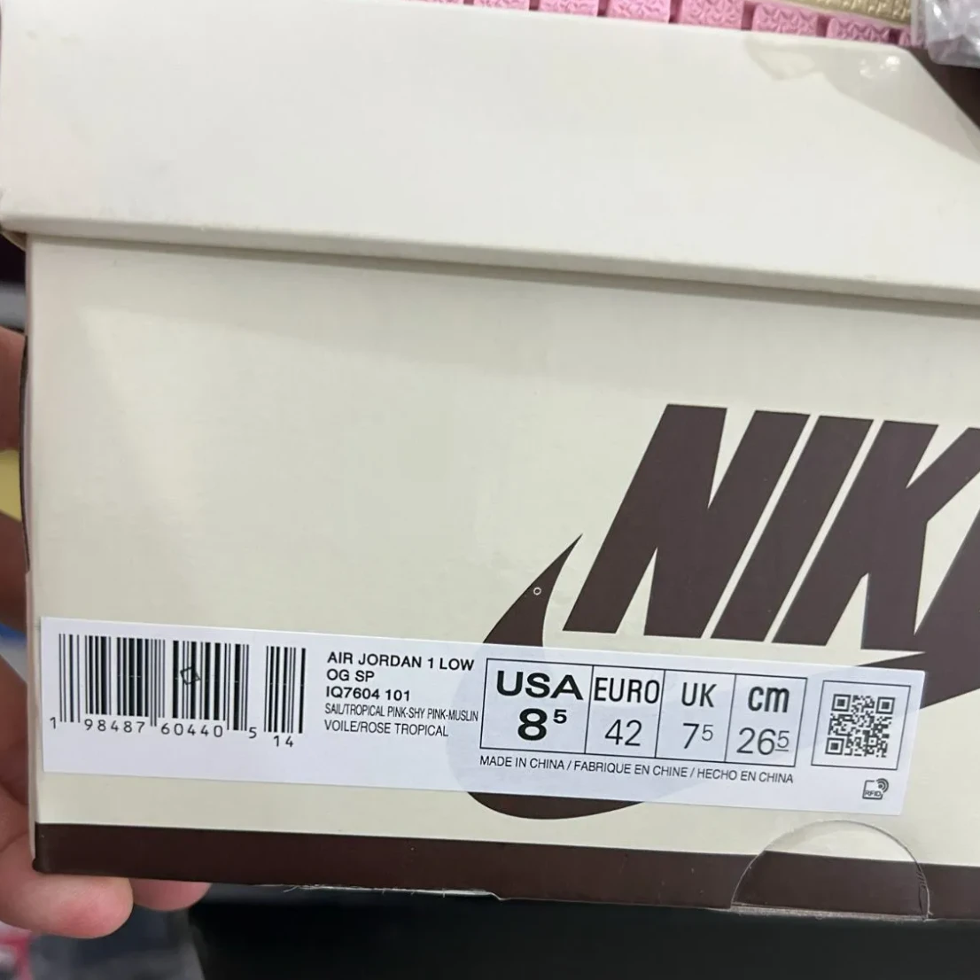 Travis Scott x Air Jordan 1 Low OG Sail Shy Pink Shoes Sneakers by Air Jordan