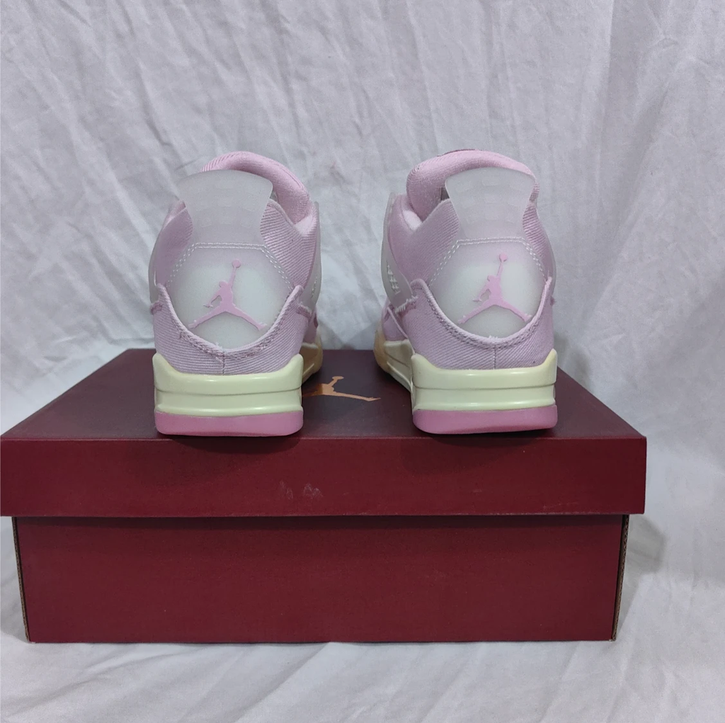 Air Jordan 4 Denim Iced Carmine Shoes Sneakers by Air Jordan