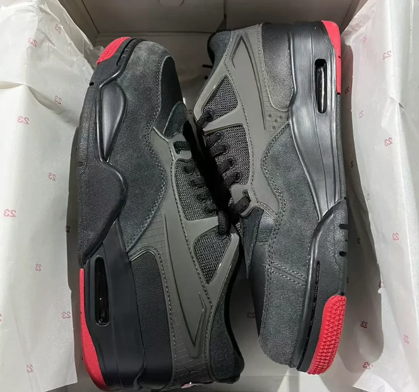 Air Jordan 4 RM Bred Shoes Sneakers by Air Jordan