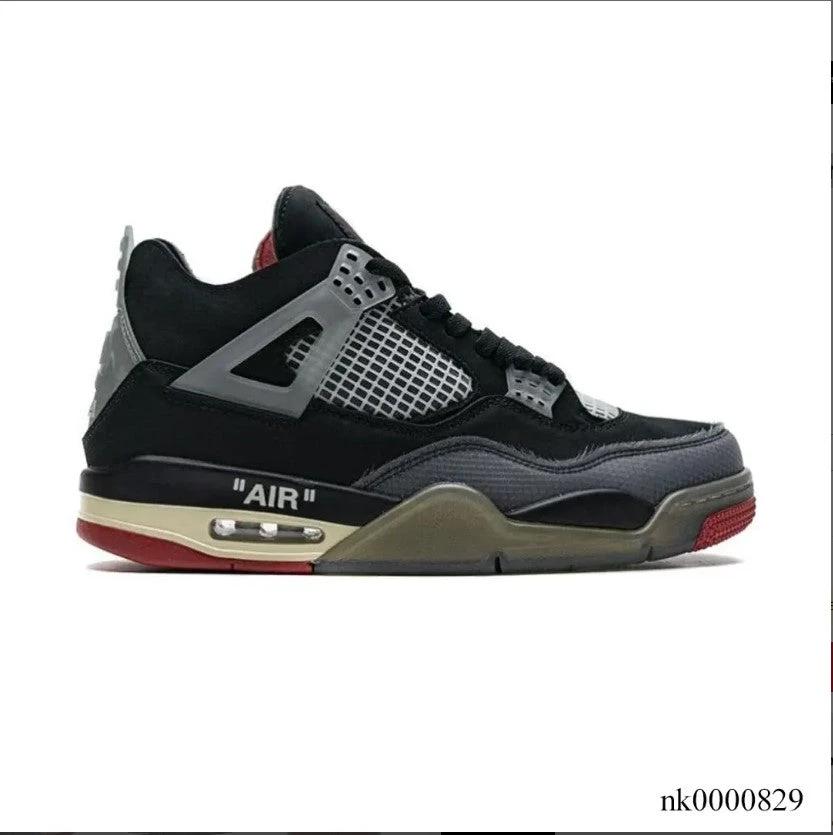 OFF-WHITE x Air Jordan 4 Bred Shoes Sneakers by Air Jordan
